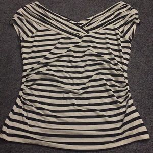 whbm navy white stripe top